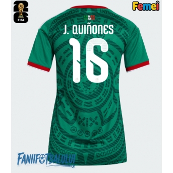 Mexic Julian Quinones #16 Echipament de Fotbal Replică Mondial 2026 Femei Acasa